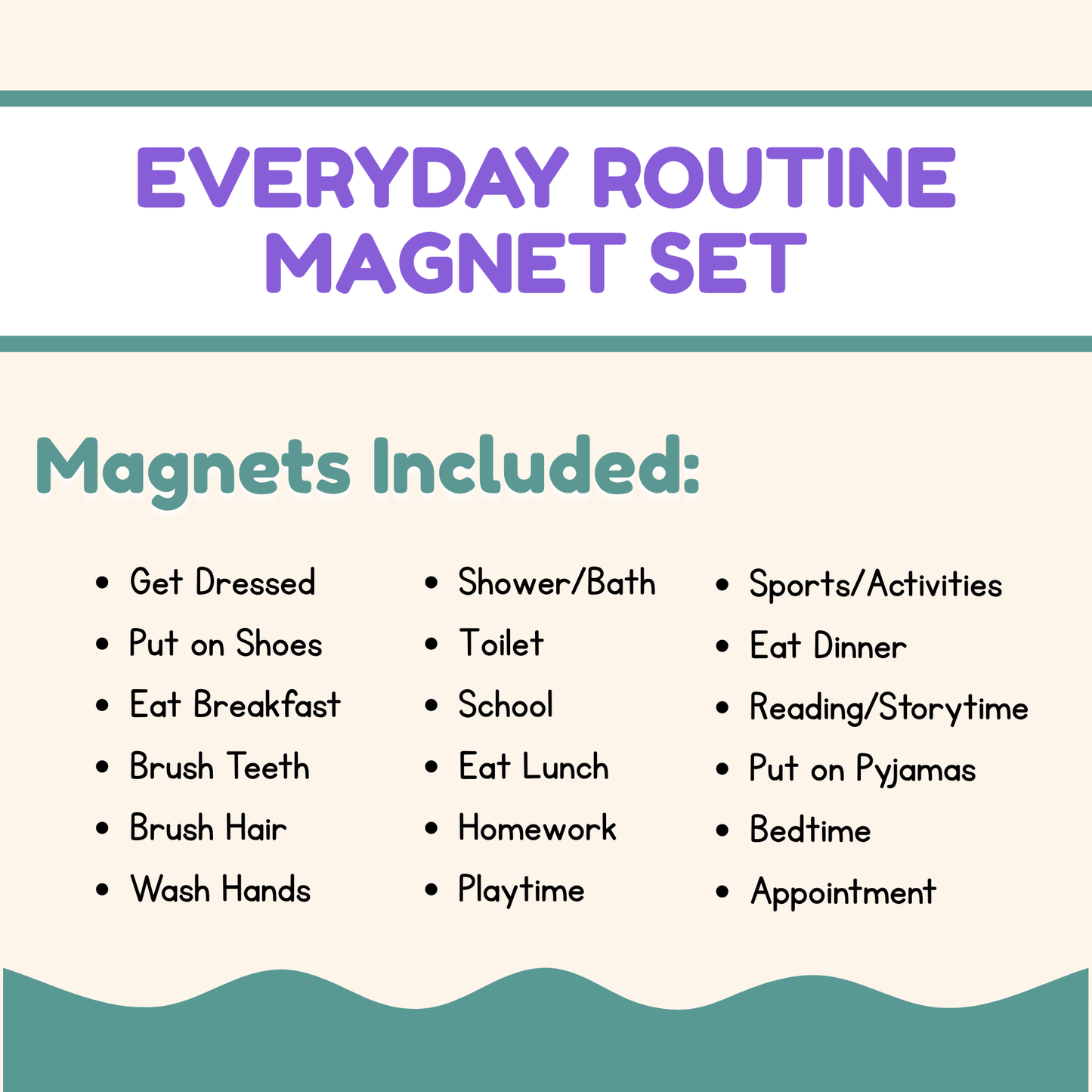 MagMates - Everyday Routine Magnet Set