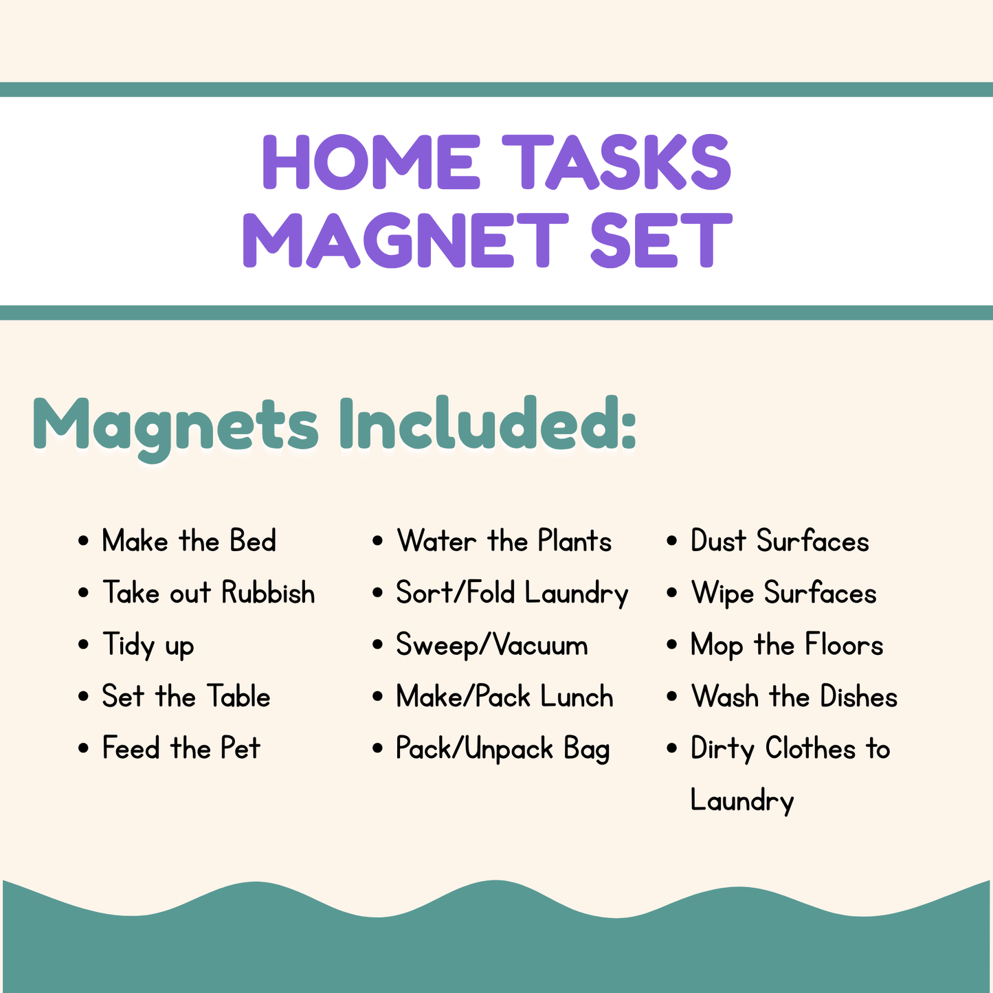 MagMates - Home Tasks Magnet Set